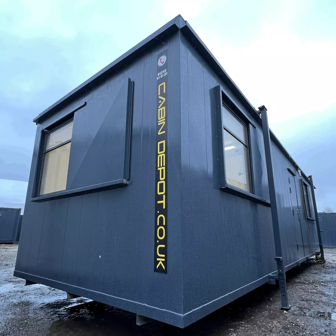 32x10ft Anti Vandal Cabin Office Canteen With New Kitchenette & New Male & Female Toilets