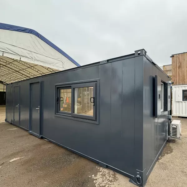 32x10ft Cabin CUSTOM Canteen Office 2 Rooms Anti Vandal Cabin Portable Building No 1129