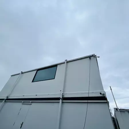 Two 32x10ft Cabins with Internal Staircase | Office / Canteen / Drying Room For Sale