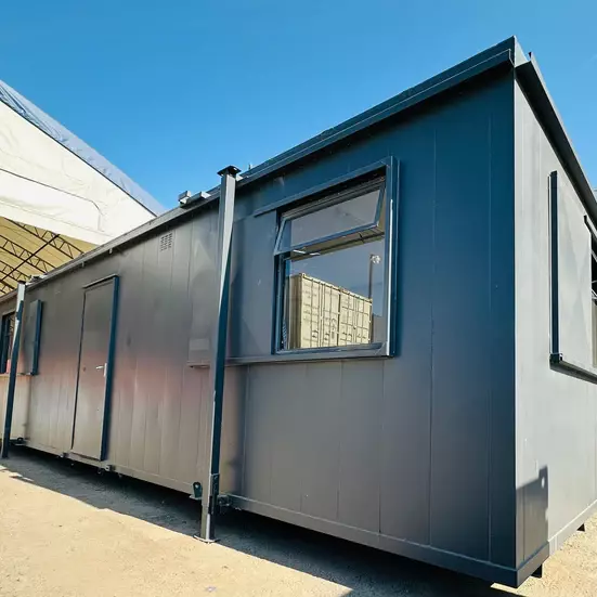 32x10ft Open Plan Office And Canteen Anti-Vandal Portable Cabin for Sale