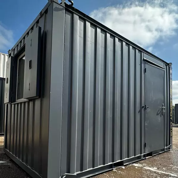 12x8ft Open Plan Anti-Vandal Portable Office Cabin For Sale