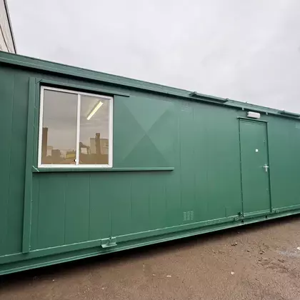 32x10ft Anti-Vandal Portable Cabin Open Plan Office And Canteen For sale