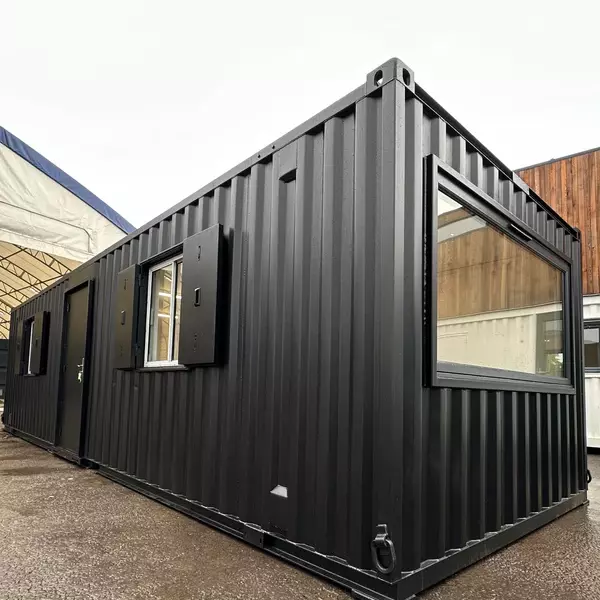 32x10ft Custom Portable Cabin Open Plan Office And Canteen For Sale