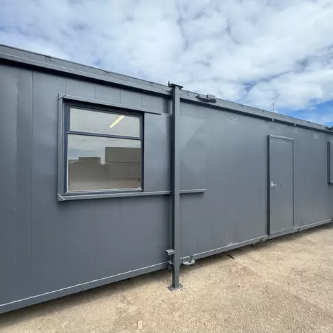 32x10ft Anti-Vandal Portable Cabin 2 Room Site Office And Canteen for Sale