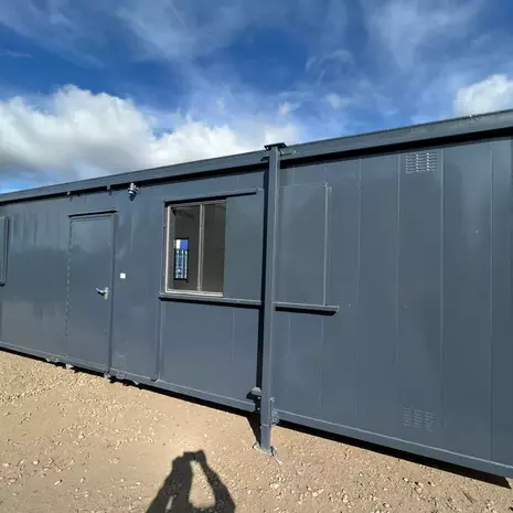 32x10ft Anti-Vandal Portable Office Cabin with Kitchen and Canteen for Sale
