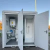 NEW 1 Toilet & 1 Shower Block 8x5 Ft Portable Containex Unit GREY For Sale