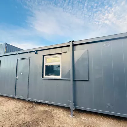 32x10ft Open Plan Office And Canteen Anti-Vandal Portable Cabin for Sale