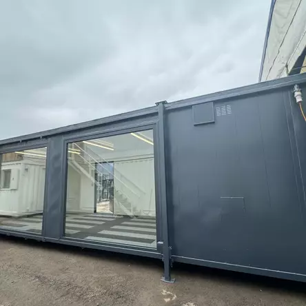 Custom 32ft Cabin with Open Plan Office and Canteen For Sale