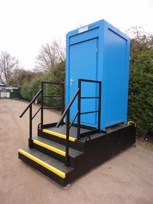 Stepped Waste Tank for Single Toilet Block