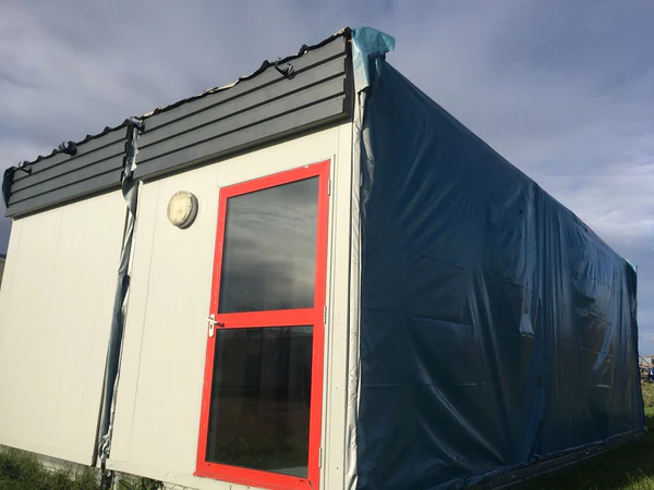 9.6x5m 2 Bay Modular Building Sales Office Cabin For Sale