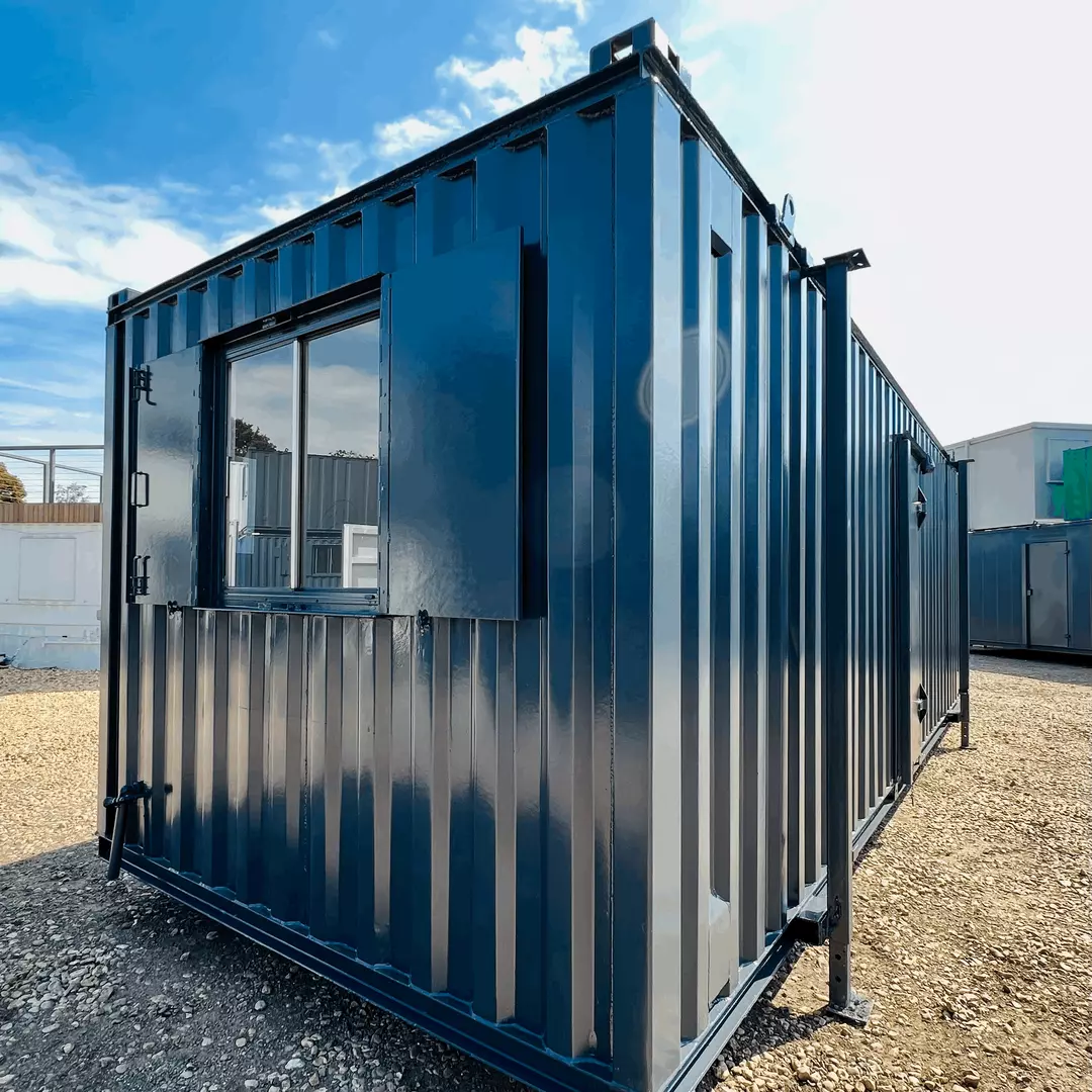 Custom 24x9ft Canteen and Office Cabin with New WC and Kitchenette For Sale